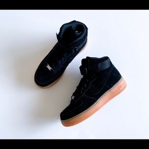 Nike Air Force 1 Hi- Black /Gum Size 8w